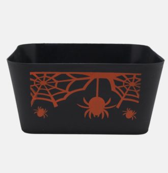 953564-Halloween-Square-Tub-w_-Spider,-Web---Black